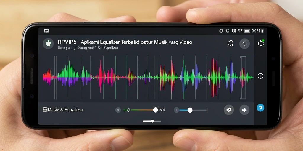 Tampilan antarmuka RPVIP5 yang modern dan menarik untuk pengaturan audio.
